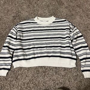 Billabong Striped Black and White Women's Sweater